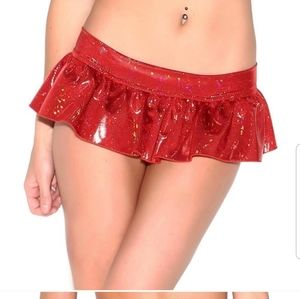 Metallic Aqua Iheartraves Discocheekz Skirt